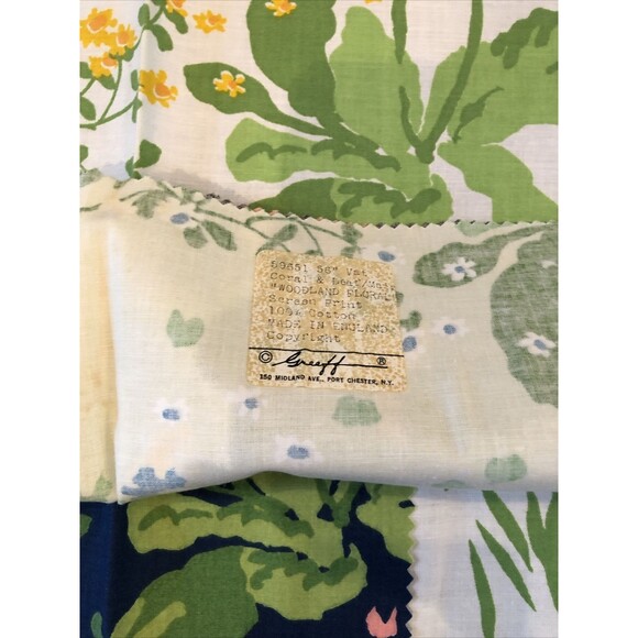 Vintage Fabric Swatch Greeff Woodland & Floral England - Picture 5 of 11